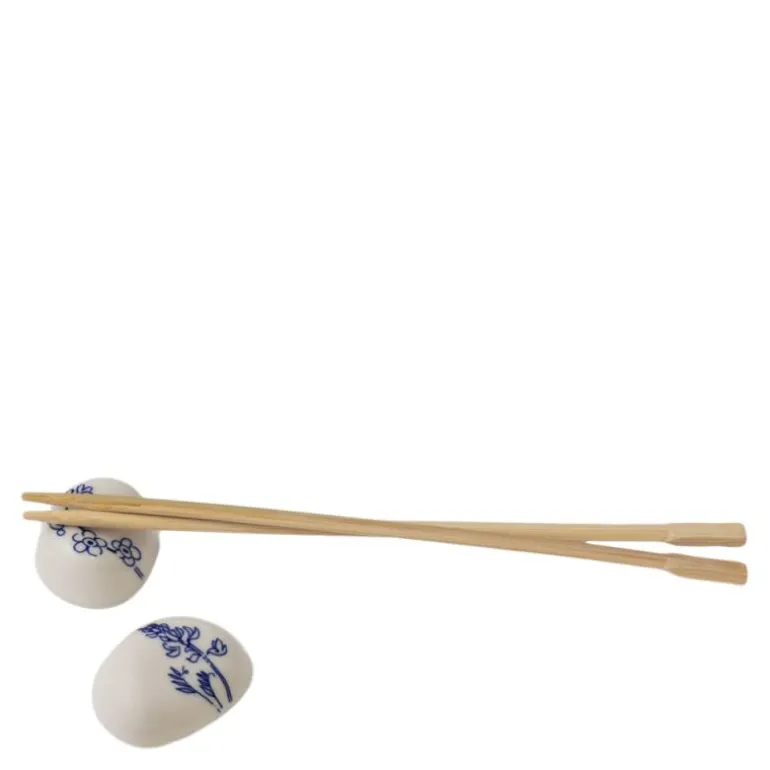 Haru spisepinneholder 2 stk mummi hvit/blå