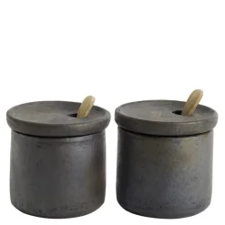 Hazel salt- & peppersett 2 deler svart