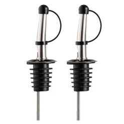 Hellekork med lokk 2 stk sølv