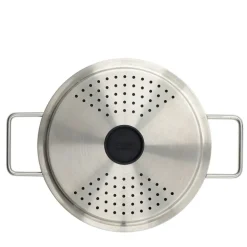 Hellelokk 16 cm svart/stål