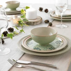 Heritage Orchard tallerken 22,5 cm blomster grønn