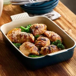 Heritage rektangulær form 32x24 cm deep teal