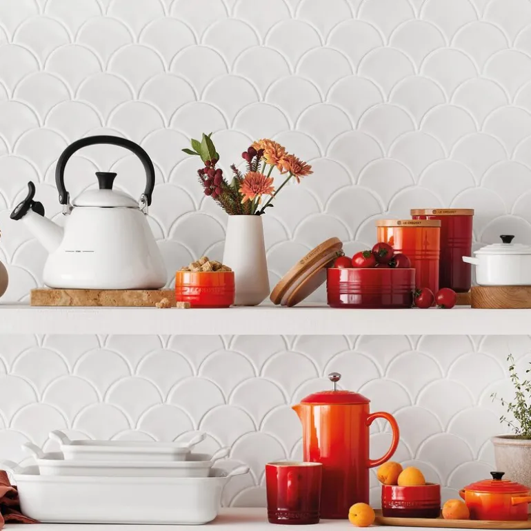 Heritage rektangulær form 19 cm white