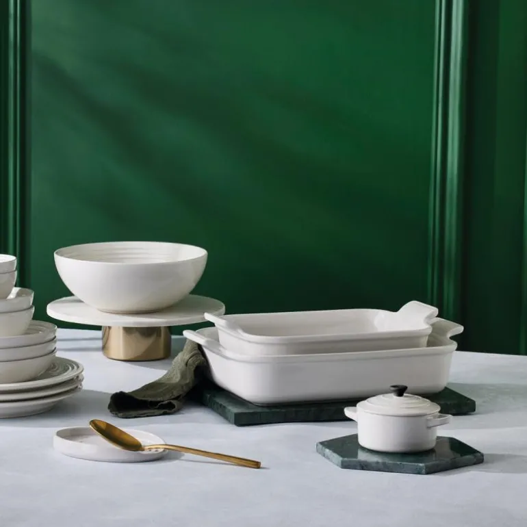 Heritage rektangulær ildfast form 32 cm white