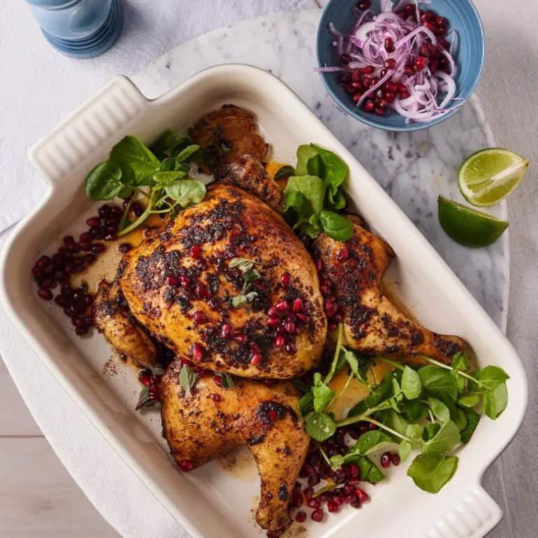 Heritage rektangulært fat 32x24 cm chambray