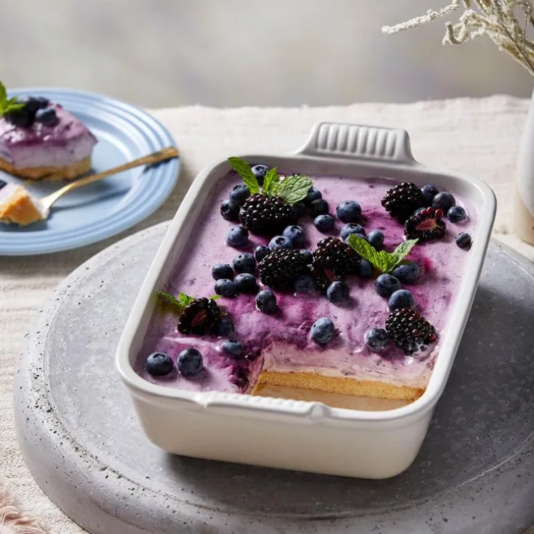 Heritage rektangulært fat 19 cm meringue