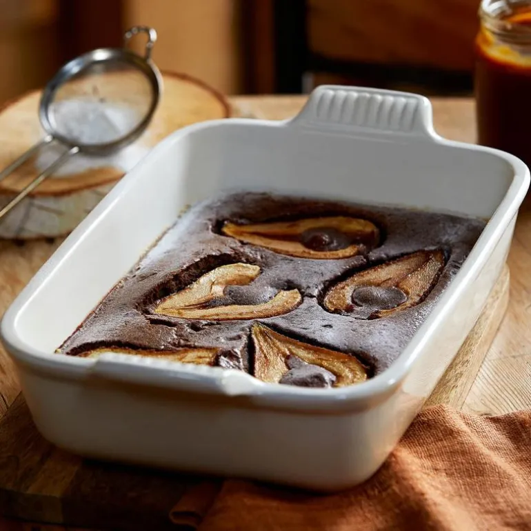 Heritage rektangulært fat 26 cm meringue