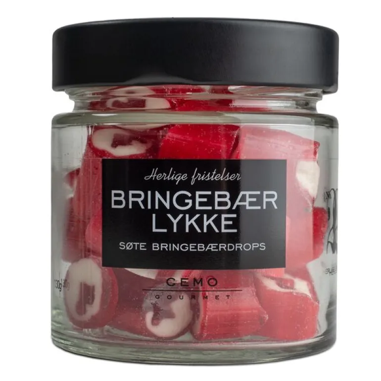 Herlige Fristelser bringebærdrops bringebærlykke