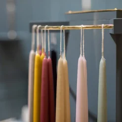 Herregårdslys 30 cm 6 stk grå