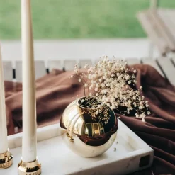 Herregårdslys 30 cm 6 stk hvit