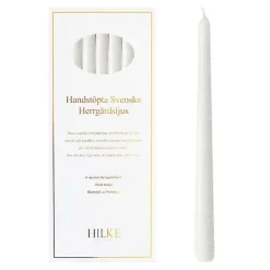 Herregårdslys 30 cm 6 stk perlehvit glans