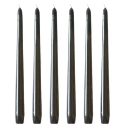 Herregårdslys 30 cm 6 stk svart