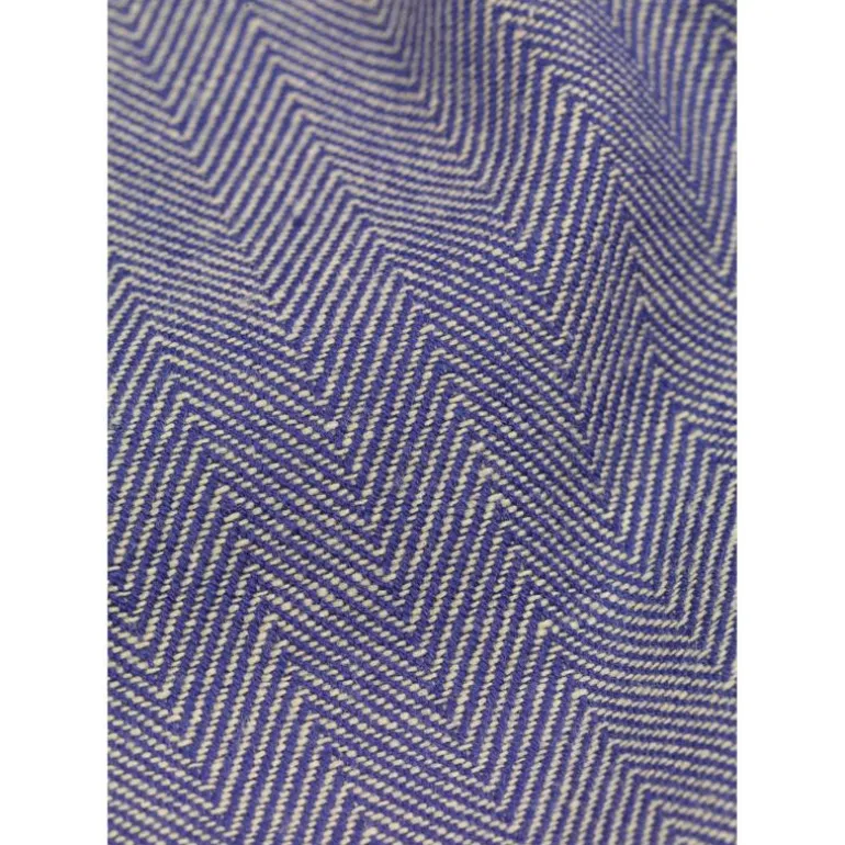Herringbone duk 150x370 cm blå