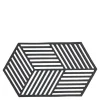 Hexagon bordskåner 24 cm black