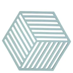 Hexagon bordskåner 16 cm fog blue