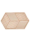 Hexagon bordskåner 24 cm light terracotta
