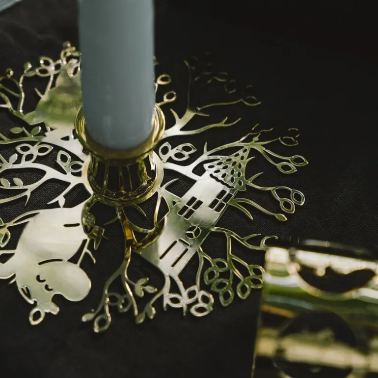 Hilke x Mummi No.1 lysestake 13,2x3,3 cm messing