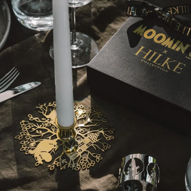 Hilke x Mummi No.1 lysestake 13,2x3,3 cm messing