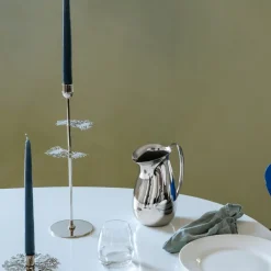 Hilke x Mummi No.2 lysestake 40 cm nikkelbelagt messing