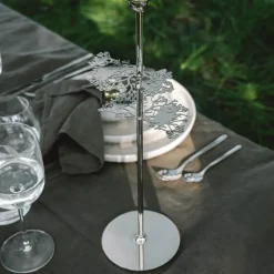 Hilke x Mummi No.2 lysestake 40 cm nikkelbelagt messing