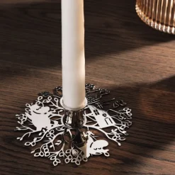 Hilke x Mummi No.1 lysestake 13,2x3,3 cm nikkelbelagt messing