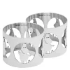 Hilke x Mummi serviettringer 5 cm 2 stk Mummitrollet nikkelbelagt messing