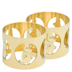 Hilke x Mummi serviettringer 5 cm 2 stk Mummipappa messing