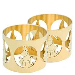 Hilke x Mummi serviettringer 5 cm 2 stk Mummimamma messing