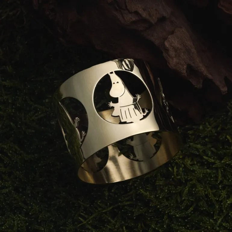 Hilke x Mummi serviettringer 5 cm 2 stk Mummimamma messing