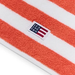 Håndkle blokkstriper 70x130 cm peach melon