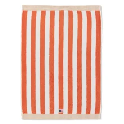 Håndkle blokkstriper 50x70 cm peach melon