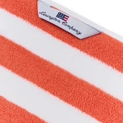 Håndkle blokkstriper 50x70 cm peach melon