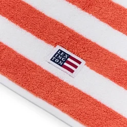 Håndkle blokkstriper 30x50 cm peach melon