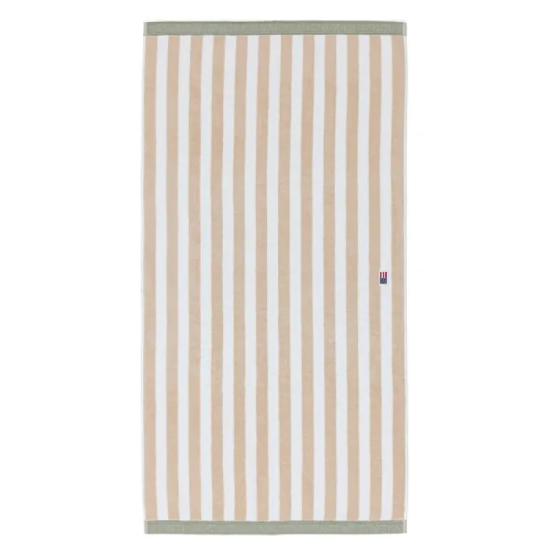 Håndkle blokkstriper 30x50 cm moonbeam