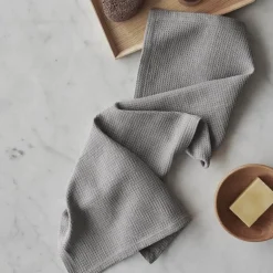 Håndkle waffle 150x100 cm grå