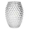 Hobnail egg vase 18 cm crystal