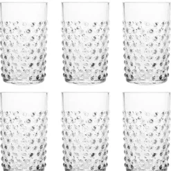 Hobnail glass 20 cl 6 stk crystal