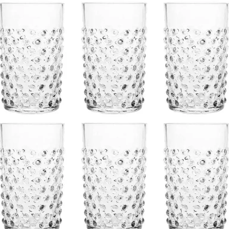 Hobnail glass 20 cl 6 stk crystal