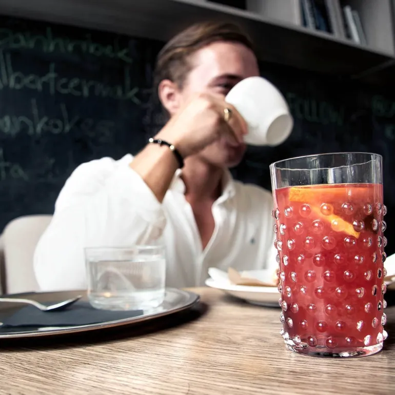 Hobnail glass 20 cl 6 stk crystal