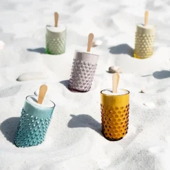 Hobnail glass 20 cl 6 stk light green