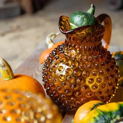 Hobnail karaffel 2L amber