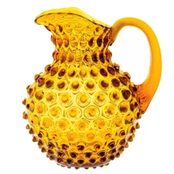 Hobnail karaffel 1L amber