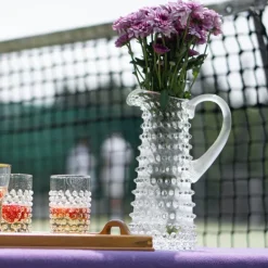 Hobnail karaffel 1L crystal