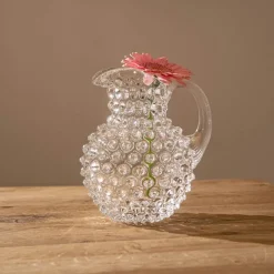 Hobnail karaffel 1L crystal