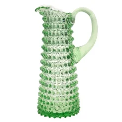 Hobnail karaffel 1L light green