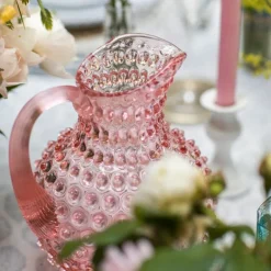 Hobnail karaffel 1L rosaline