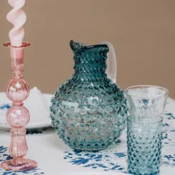 Hobnail karaffel 2L underlay blue smoke