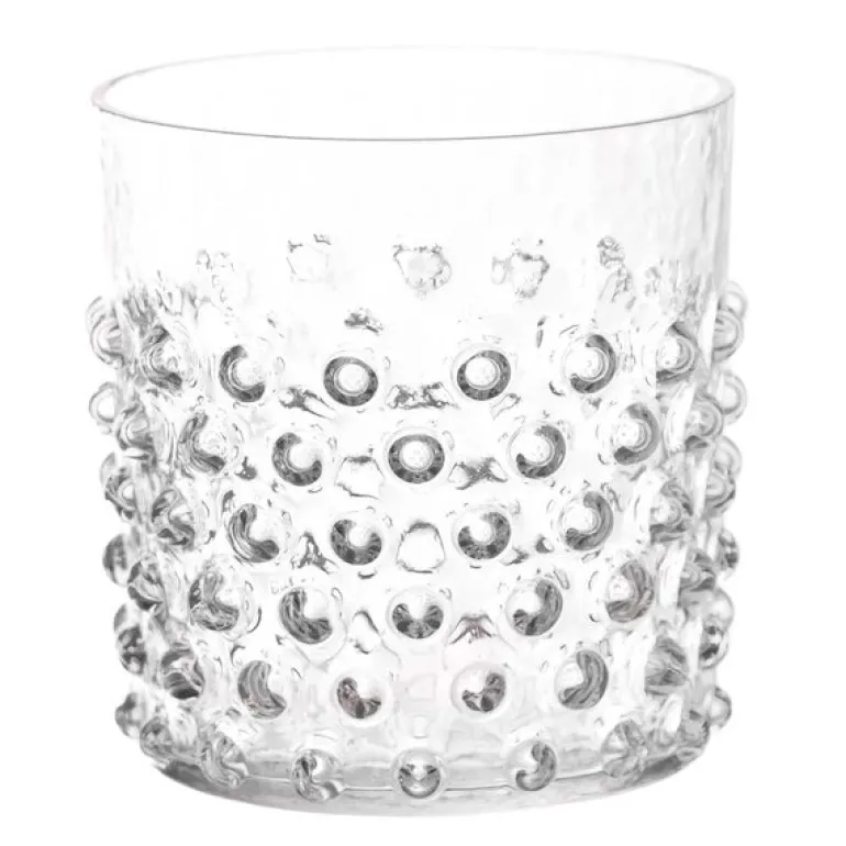 Hobnail vannglass 15 cl klar