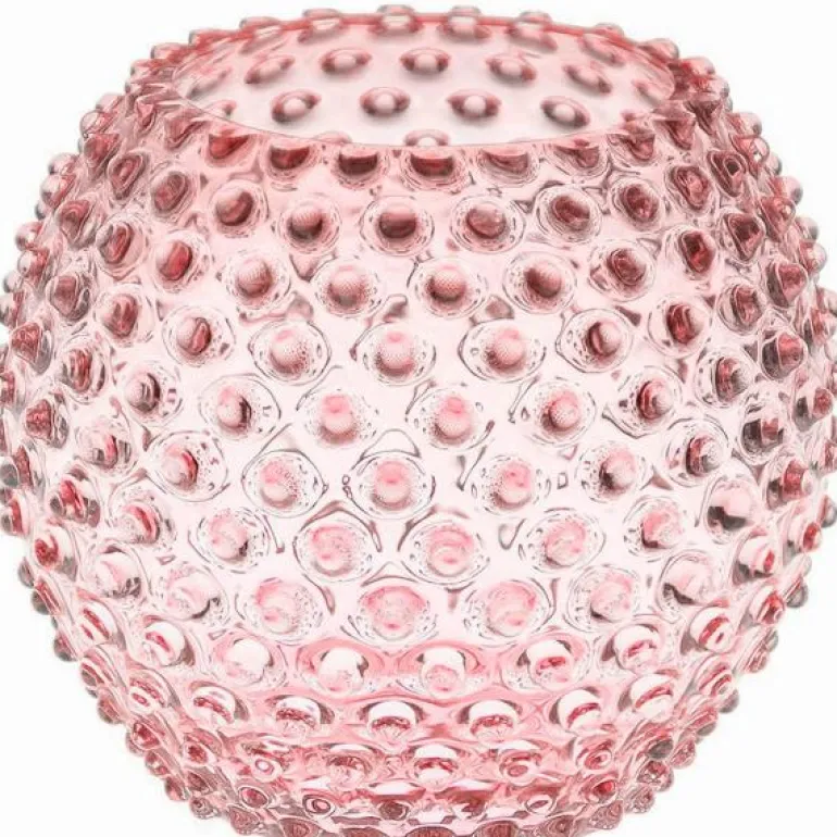 Hobnail vase 18 cm rosaline