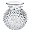 Hobnail vase med kant 18 cm crystal